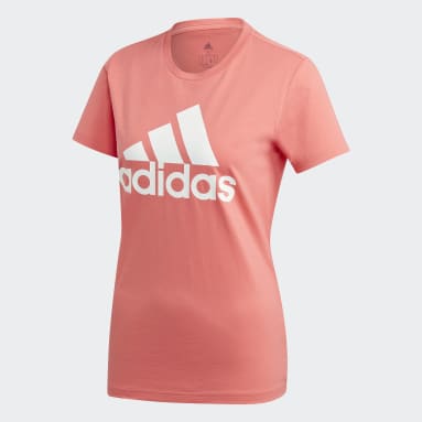 Frauen Sportswear Must Haves Badge of Sport T-Shirt Rot