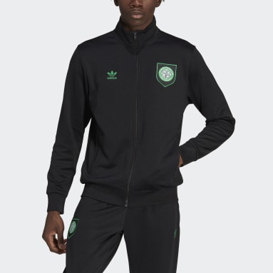 Muži Originals čierna Tepláková bunda Celtic FC Essentials Trefoil