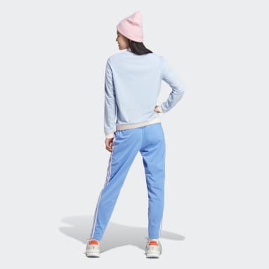Ash blue adidas tracksuit on sale