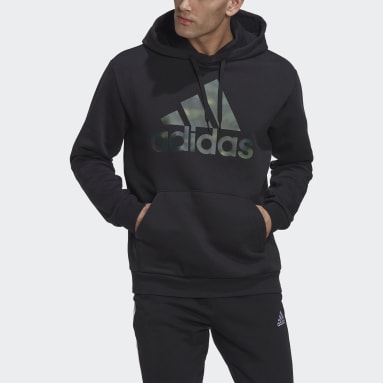 adidas Essentials Colorblock Fleece Hoodie in Schwarz für Herren Training und Fitnesskleidung Hoodies Herren Bekleidung Sport- 