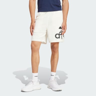 Men's Sportswear White Graphic Print Shorts