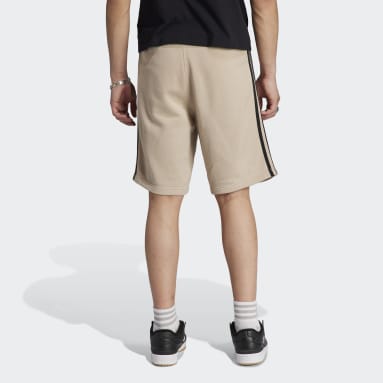 Shorts Adicolor Classics 3 Franjas Beige Hombre Originals