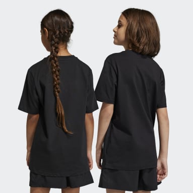 Kids Sportswear Black Essentials Big Logo Cotton T-Shirt