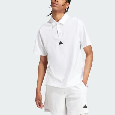 Men Sportswear White adidas Z.N.E. Premium Polo Shirt