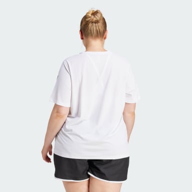 Kvinder Løb Hvid Own the Run Plus Size T-shirt