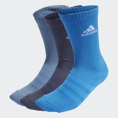Gym & Training Blue Cushioned Crew Socks 3 Pairs