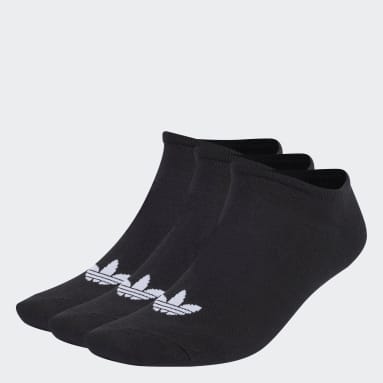 Originals Black Trefoil Liner Socks 6 Pairs