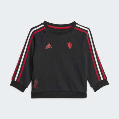 Manchester United 3-Stripes Baby Jogger Sett Svart