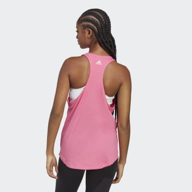 Women Sportswear Pink Essentials Loose Logo Tank Top