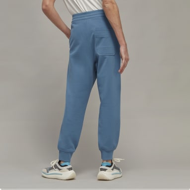 Y-3 Organic Cotton Terry Cuffed Bukse Blå