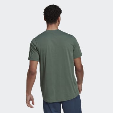Camiseta AEROREADY Designed 2 Move Feelready Sport Logo Verde Hombre Gimnasio Y Entrenamiento