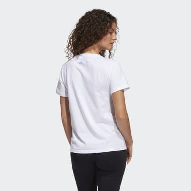 Camiseta Deportiva Disney Blanco Mujer Sportswear