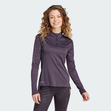 Polera Manga Larga Medio Cierre Frontal Terrex Multi
