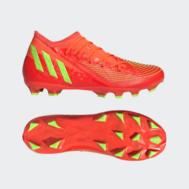 Botas de Futebol Predator Edge.3 – Multissuperfície Laranja Mulher Futebol