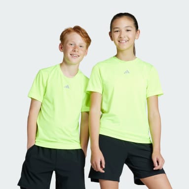 T-shirt AEROREADY 3-Stripes Vert Enfants Running