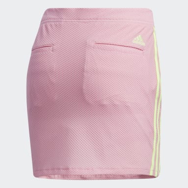 Women Golf Pink 3-Stripes Skort