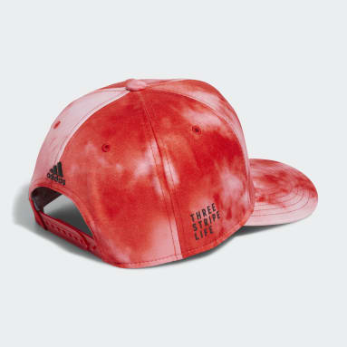 Men's Training Red Tie Dye Snapback Hat