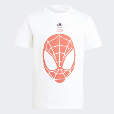 Conjunto de T-shirt e Calções Spider-Man adidas x Marvel Branco Rapazes Sportswear