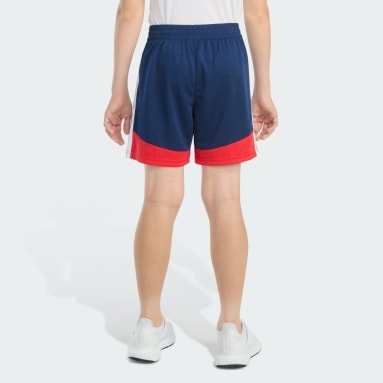 Elastic Waistband Colorblock Shorts