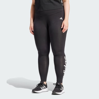 Frauen Sportswear Essentials High-Waisted Logo Leggings – Große Größen Schwarz