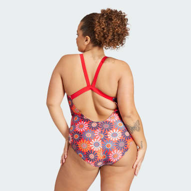 Frauen Sportswear adidas x FARM Rio Badeanzug – Große Größen Rot