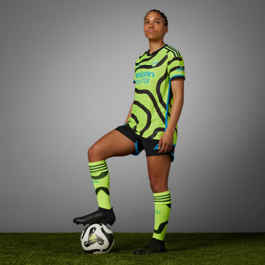 Camisola Alternativa Oficial 23/24 do Arsenal Amarelo Mulher Futebol