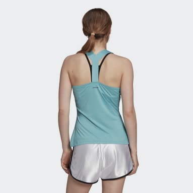 Camiseta de tirantes Tennis Turquesa Mujer Tenis