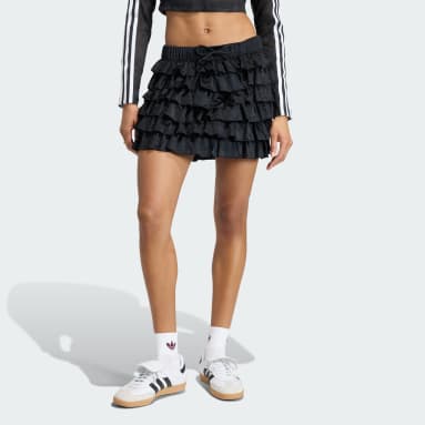 LACE RUFFLE MINI SKIRT