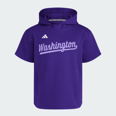 Washington Huskies Dugout Short Sleeve Hoodie