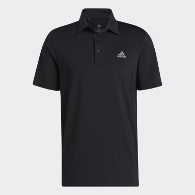 Heren Golf zwart Ultimate365 Solid Left Chest Poloshirt