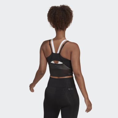 Top Cropped HIIT 45 Seconds Preto Mulher Training