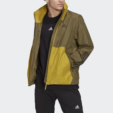 Giacca BSC 3-Stripes RAIN.RDY Verde Uomo City Outdoor
