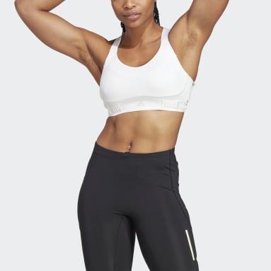 Brassière maintien fort FastImpact Luxe Run blanc Femmes Course