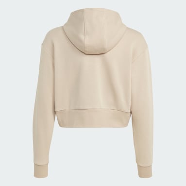 Sweat-shirt à capuche court Adicolor Beige Adolescents 8-16 Years Originals