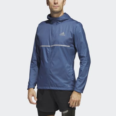 adidas Marathon Warm-Up Running Jacket - Blue, Men's Running