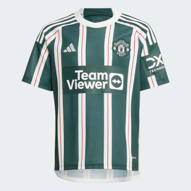 เด็กผู้ชาย ฟุตบอล สีเขียว เสื้อฟุตบอลชุดเยือน Manchester United 23/24 สําหรับเด็ก