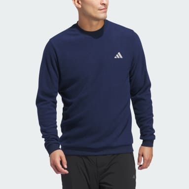 Men's Golf Blue Long Sleeve Crew Sweatshirt
