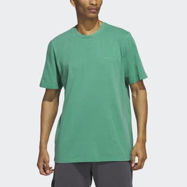 adidas Two-Colored Ribbed Tee - Green