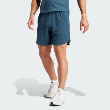 Men Gym & Training Turquoise Designed for Training HIIT Training Shorts