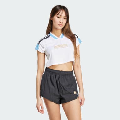 Áo Jersey Lửng 3 Sọc Ngắn Tiro