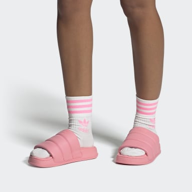 Women originals Pink 아딜렛 에센셜 슬라이드