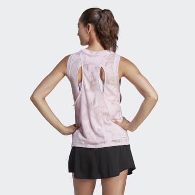 Camiseta sin mangas Melbourne Tennis Match Rosa Mujer Tenis
