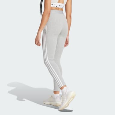 Leggings Adidas Cinza Mulher Algodão HT5968 - ELR344GREY