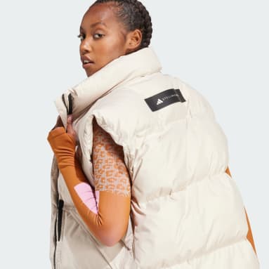 Kvinder adidas by Stella McCartney Beige adidas by Stella McCartney Padded Winter vest