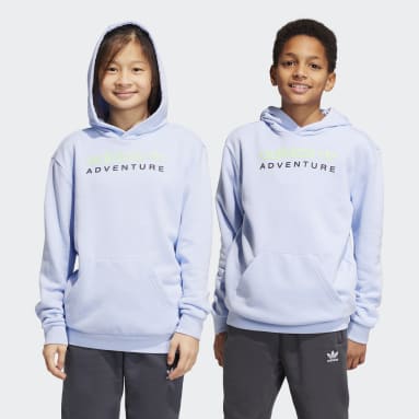 Børn Originals Blå adidas Adventure hættetrøje