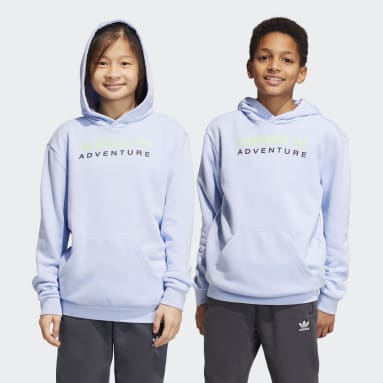 Deti Originals modrá Mikina s kapucňou adidas Adventure