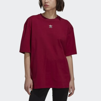 Ženy Originals červená Tričko LOUNGEWEAR Adicolor Essentials