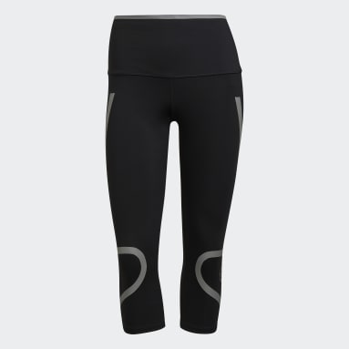 Women adidas by Stella McCartney Black adidas by Stella McCartney TruePace HEAT.RDY 3/4 Running Tights