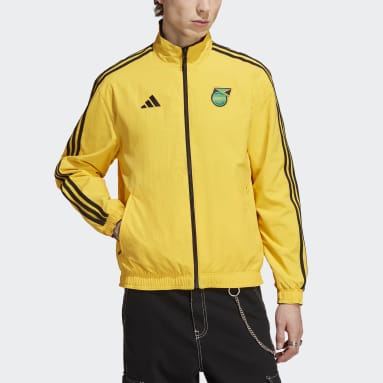 Men Soccer Gold Jamaica Anthem Jacket