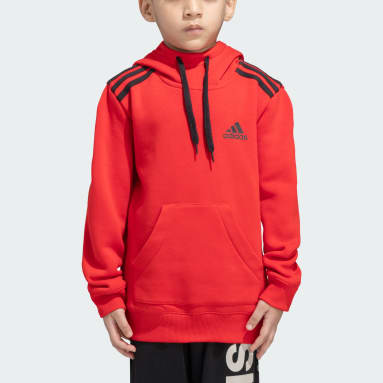 Kids red adidas hoodie store